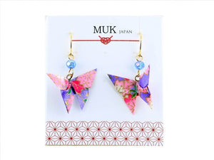 Orecchini "Farfalla Origami" Lilla