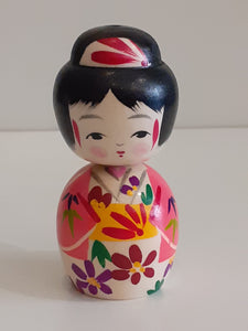 Coppia di Kokeshi  Tradizionali "Nakayoshi"