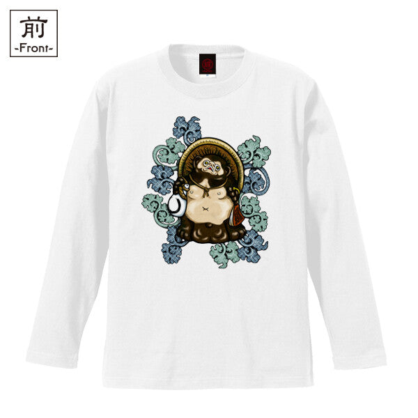 T-shirt "Tanuki" bianca XL