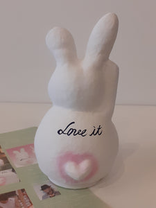 Daruma Rabbit "Love it" 20,5 cm