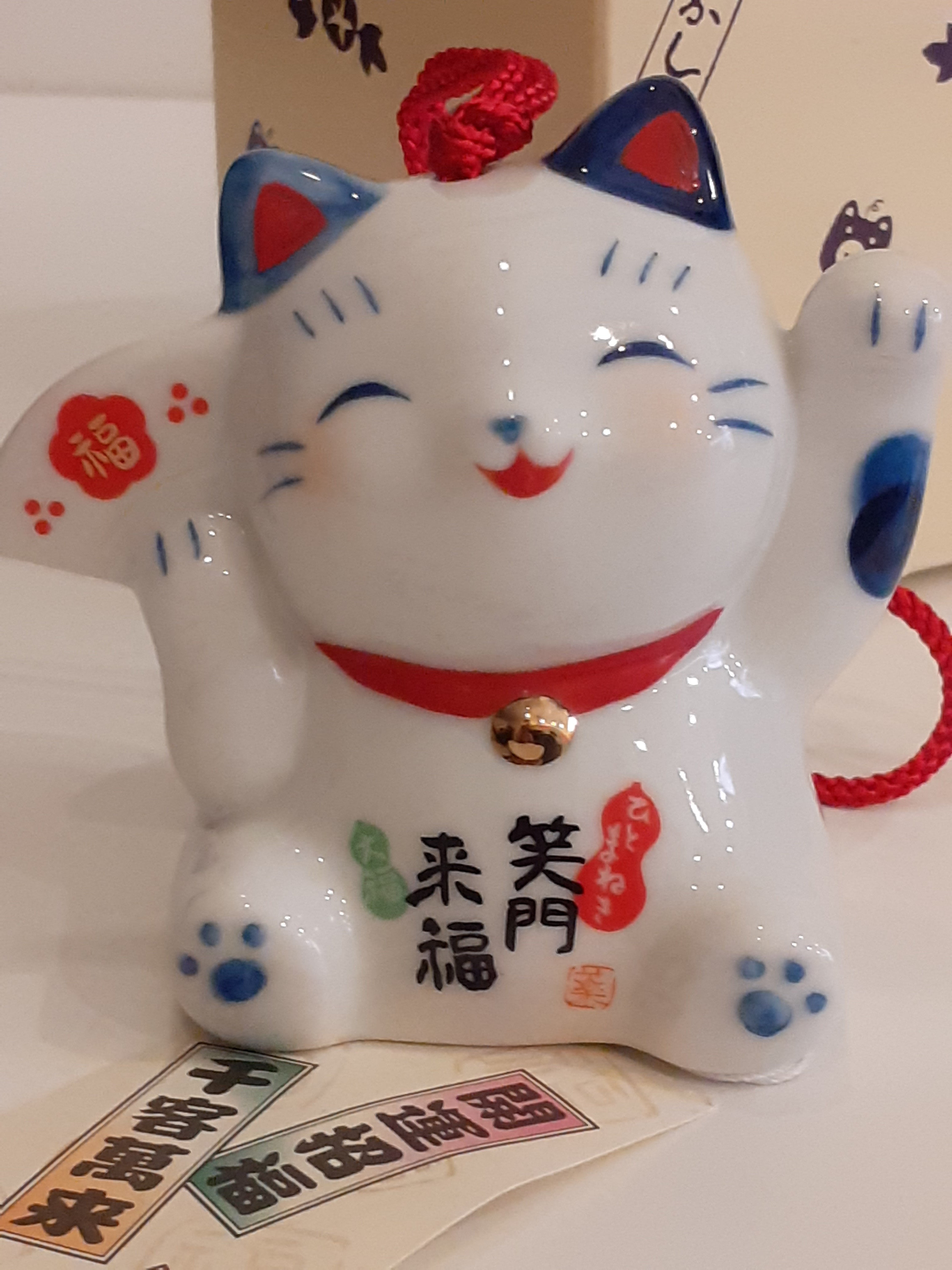 Fuurin in ceramica "Maneki Neko"
